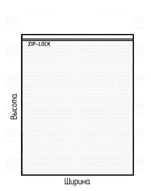 Пакет ПВД 30мкм 150x200мм Zip-Lock с перфорацией